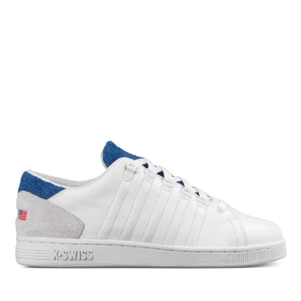 K-Swiss Men's Lozan III TT Trainers - White/Brunner Blue/Fiery Red