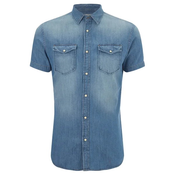 Jack & Jones Men's Originals Sheridan Denim Shirt - Dark Blue Denim