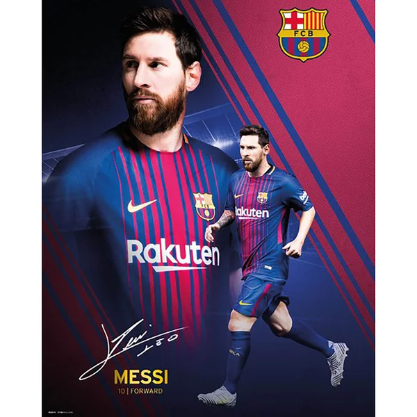 Barcelona Messi Collage 17/18 Mini Poster 40 x 50cm