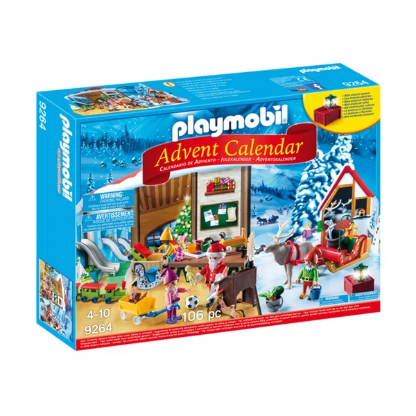 Playmobil Calendrier de l'Avent "Fabrique du Père Noël" (9264)