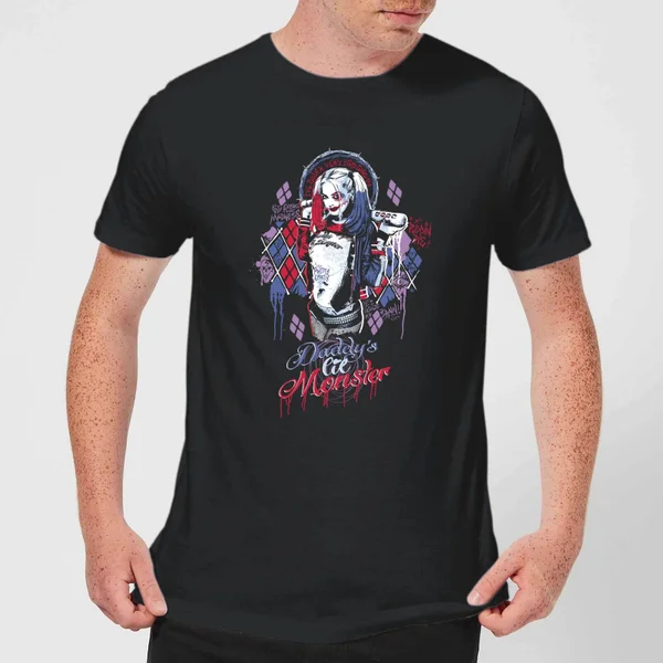 DC Comics Suicide Squad Daddy's Lil Monster T-shirt - Zwart