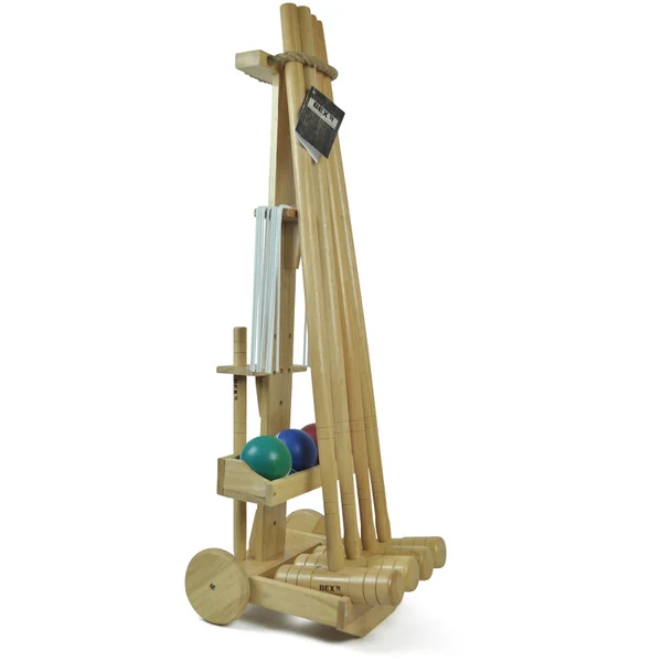 Gamesson Sport 4 Mallet Pro Croquet Set with Trolley