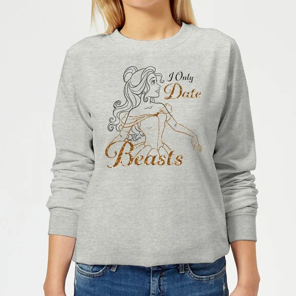 Disney Belle en het Beest I Only Date Beasts Dames trui - Grijs