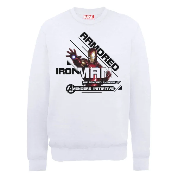 Marvel Avengers Assemble Iron Man Sweatshirt - White