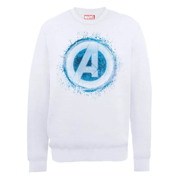 Marvel Avengers Assemble Glowing Logo Sweatshirt - White