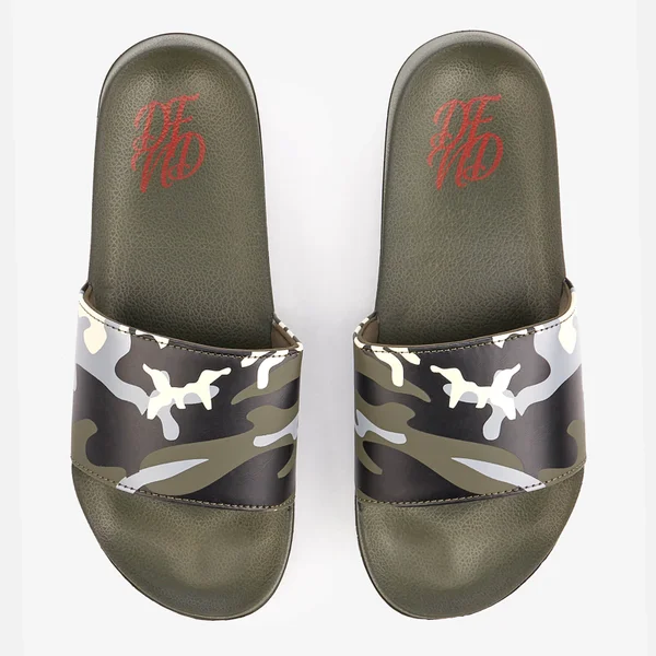 DFND Men's Ealing Sliders - Khaki Camo