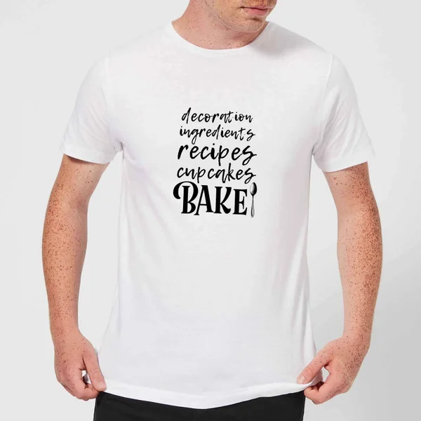 Baking Words T-Shirt - White