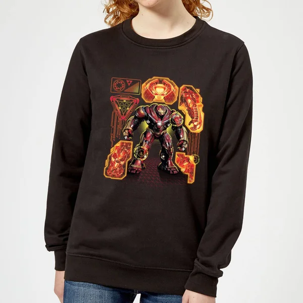 Marvel Avengers Infinity War Hulkbuster Dames Trui - Zwart