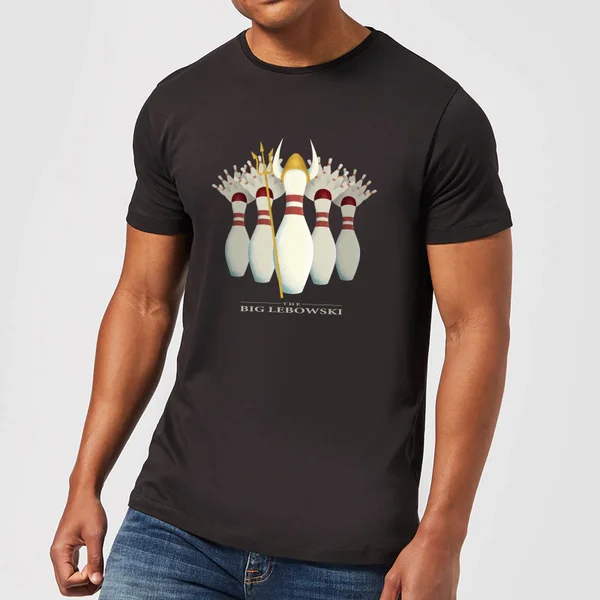 The Big Lebowski Pin Girls T-Shirt - Black