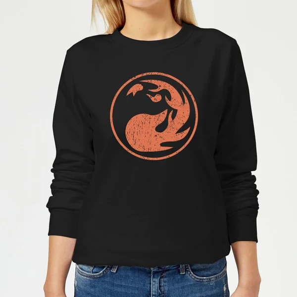 Magic The Gathering Mana Red Women's Sweatshirt - Black - M