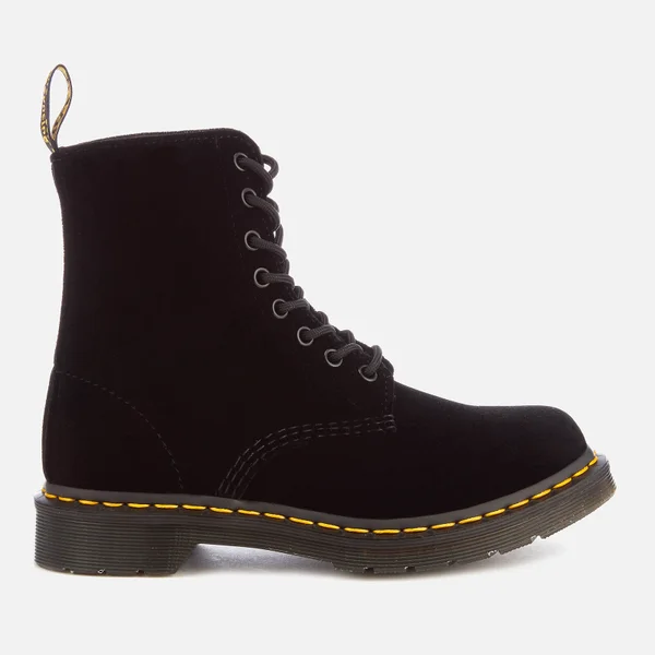 Dr. Martens Women's 1460 Velvet Pascal 8-Eye Boots - Black