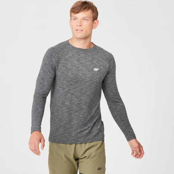 MP Men's Performance Long Sleeve T-Shirt - Charcoal Marl - XXL