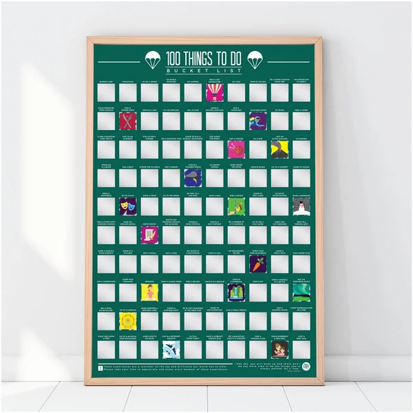Gift Republic 100 Dinge zu tun Löffelliste Poster