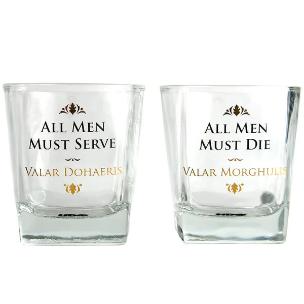 Game of Thrones Gläser Set (All Men must Die)