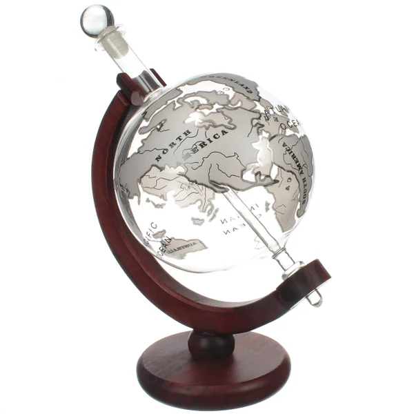 Mixology Vintage Globe Decanter - Silver Plane 1L