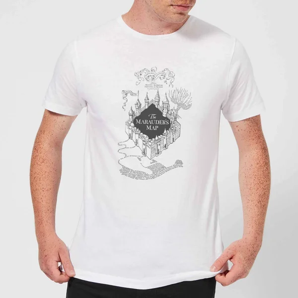 Harry Potter The Marauders Map T-shirt - Wit