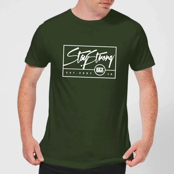 Stay Strong Est. 2007 Men's T-Shirt - Forest Green