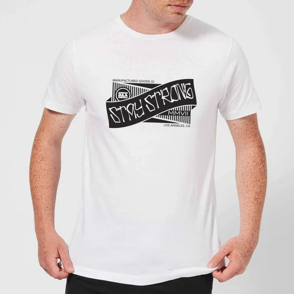 Stay Strong Ribbon Men's T-Shirt - White