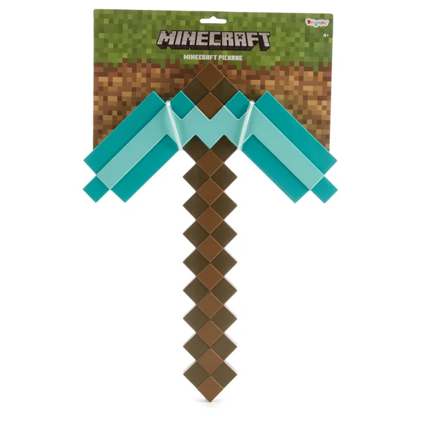 Minecraft Kids Play Pickaxe Fancy Dress - Blue/Brown