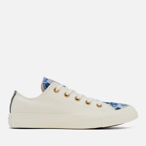 Converse Women's Chuck Taylor All Star Ox Trainers - Egret/Provence Purple