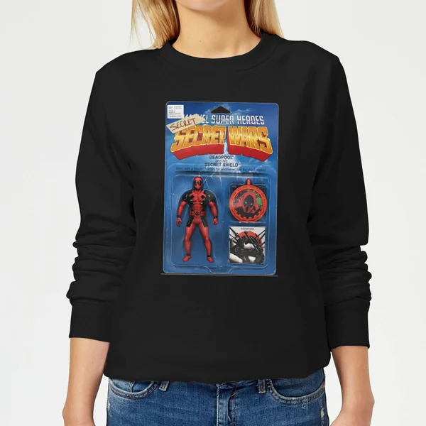 Marvel Deadpool Secret Wars Action Figure Damen Pullover - Schwarz