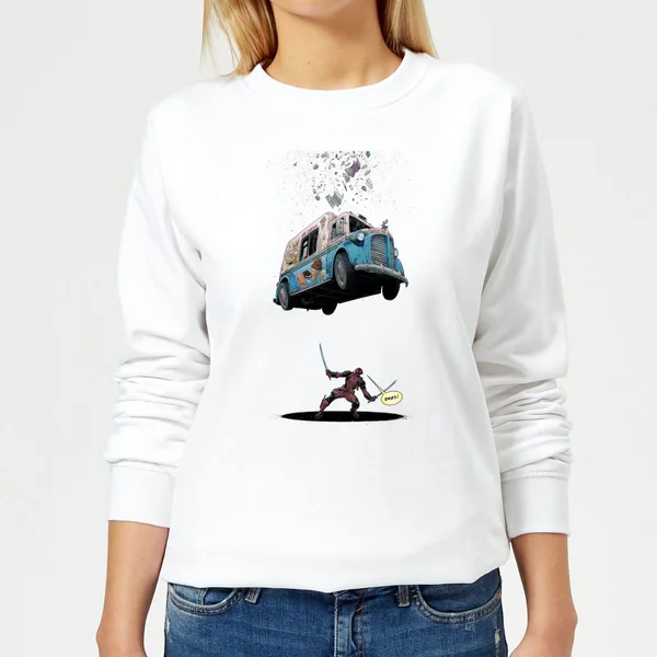 Marvel Deadpool Ice Cream Dames Trui - Wit