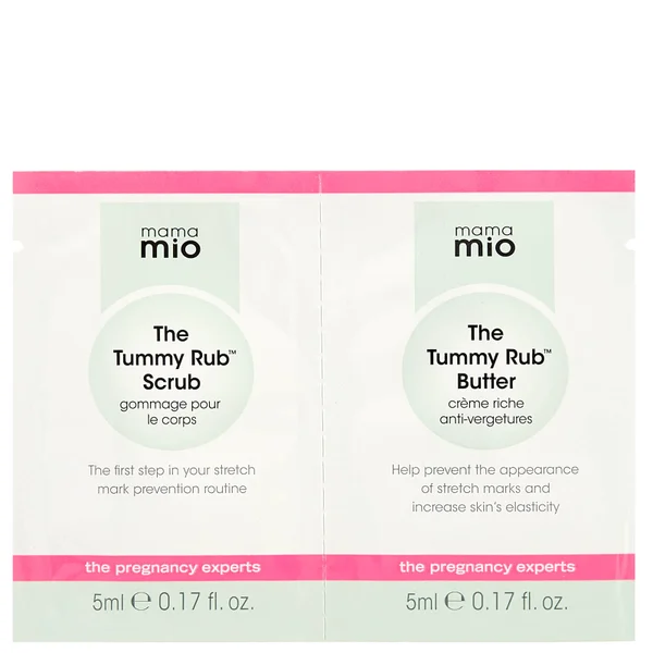 Mama Mio Tummy Rub Butter & Pregnancy Body Scrub Duo Sachet 2 x 5ml
