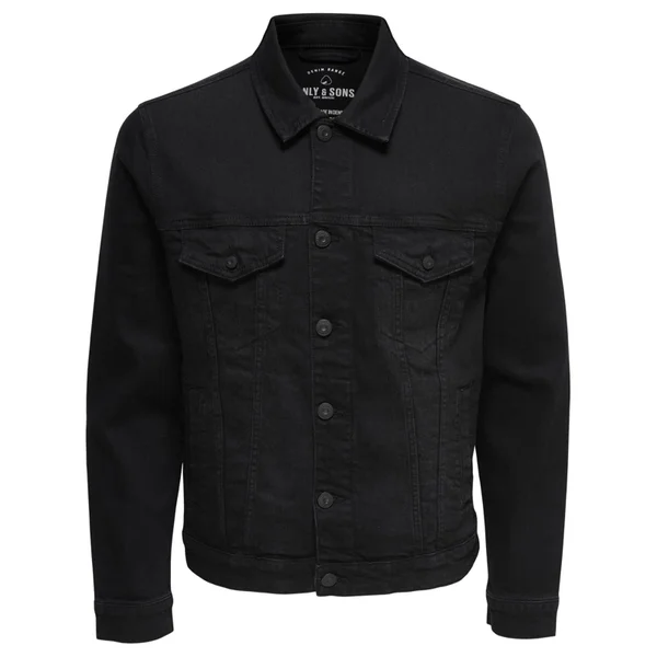 Only & Sons Men's Coin Denim Jacket - Black Denim