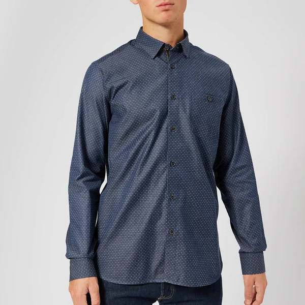 Ted Baker Men's Birksey Long Sleeve Shirt - Navy