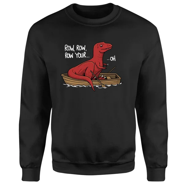 Row Row Row Your Boat Sweatshirt - Black