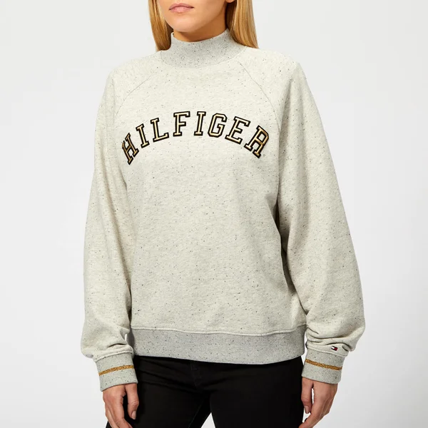 Tommy Hilfiger Women's Mica Mock Neck Sweatshirt - Grey