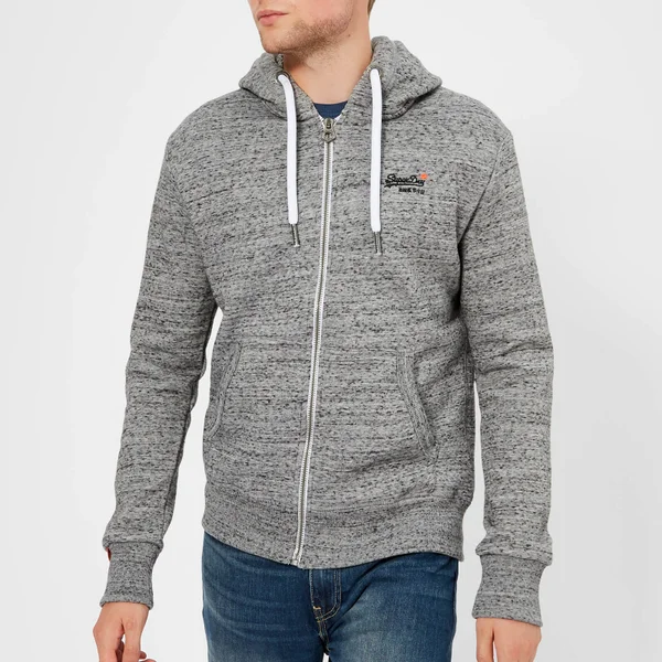 Superdry Men's Orange Label Zip Hoody - Flint Grey Grit