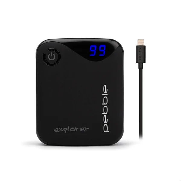 Veho Pebble Explorer 8400mAh Dual Port Power Bank for Smartphones - Includes Apple MFI Lightning Cable