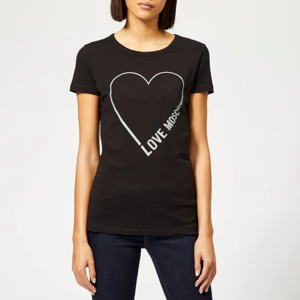 Love Moschino Women's Logo Core T-Shirt - Black