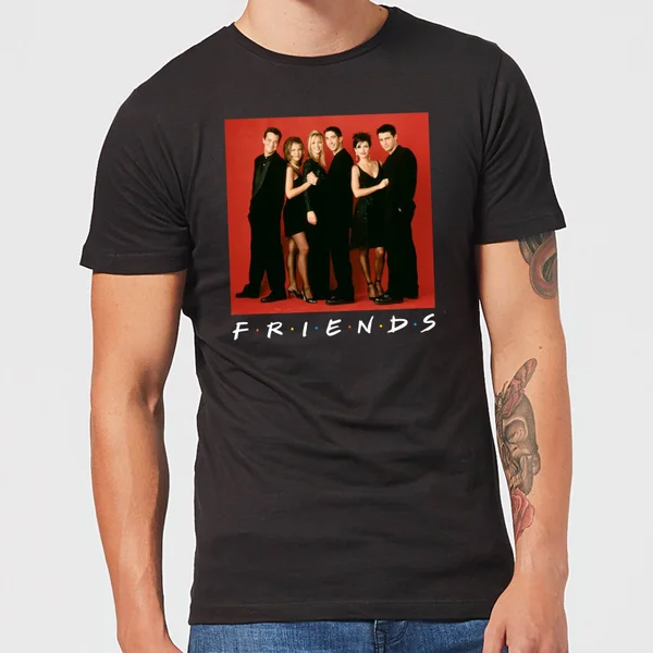 Friends Character Pose t-shirt - Zwart