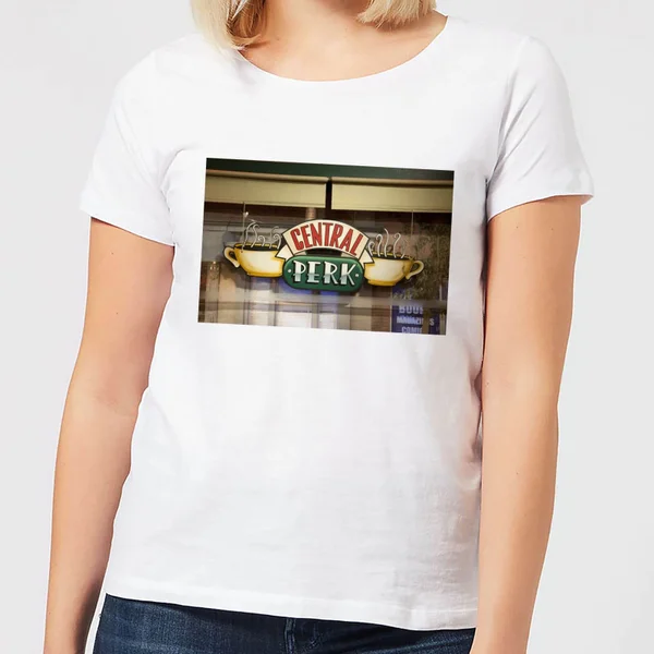 Friends Central Perk Coffee Sign Women's T-Shirt - White