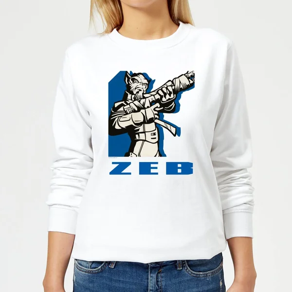 Star Wars Rebels Zeb Damen Pullover - Weiß