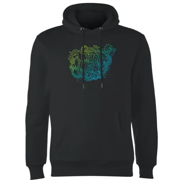 Rick and Morty Wubba Lubba Dub Dub Hoodie - Schwarz
