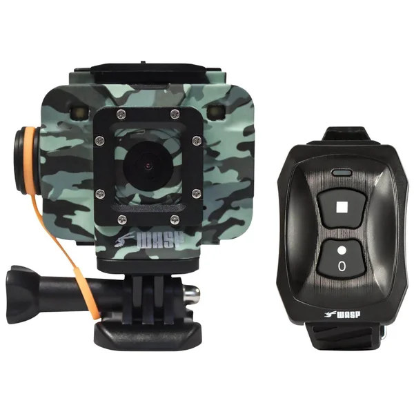 Waspcam 9906 Wi-Fi Waterproof Action Camera with Wrist Remote - Camo