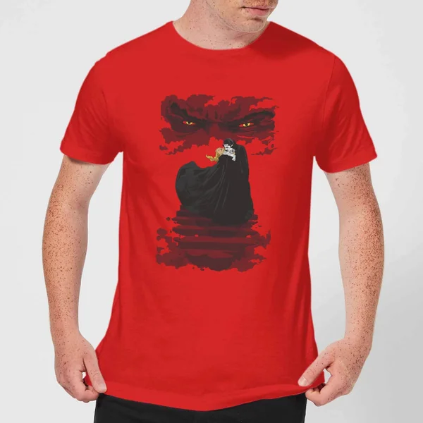 Universal Monsters Dracula Illustrated Men's T-Shirt - Red