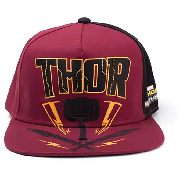 Marvel Thor Ragnarok Men's Thor Hammer Snapback - Red