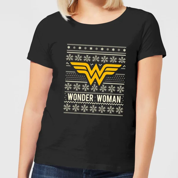 DC Wonder Woman Women's Christmas T-Shirt - Black