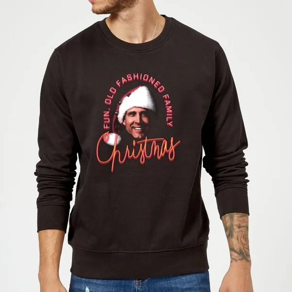 National Lampoon Fun Old Fashioned Family Christmas Christmas Sweater - Black