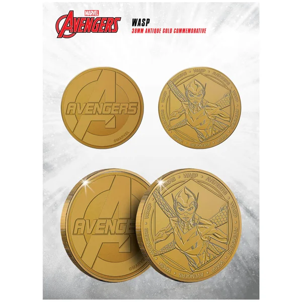 Marvel The Wasp Verzamelbare Evergreen Herdenkingsmunt
