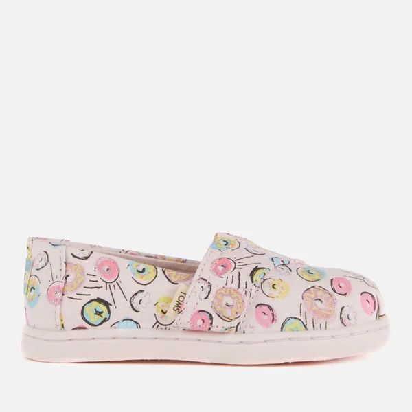 TOMS Toddlers' Alpargata Vegan Slip-On Pumps - Pink Donuts