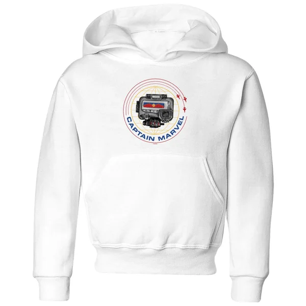 Captain Marvel Pager kinder hoodie - Wit