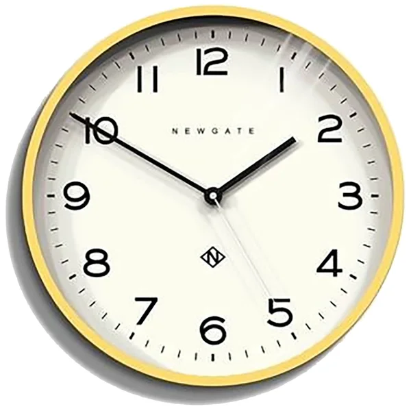 Newgate Number Three Echo Wall Clock - Cheeky Yellow