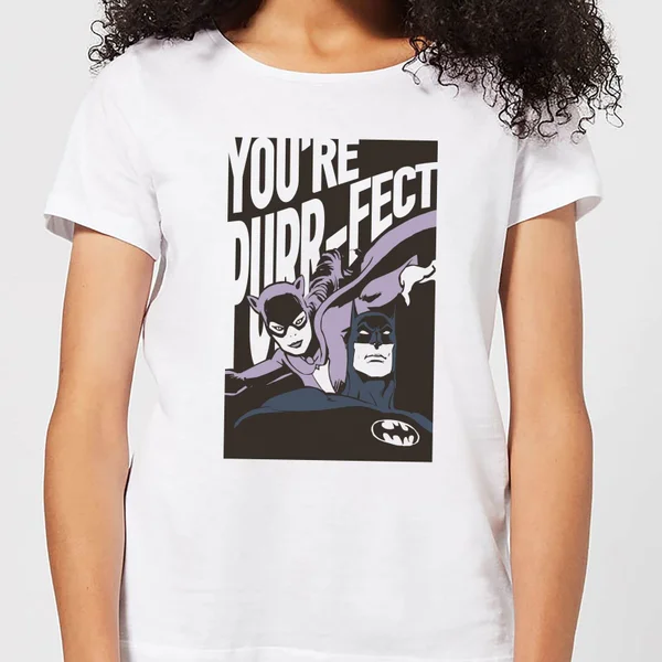 Batman You're Purr-fect Women's T-Shirt - White