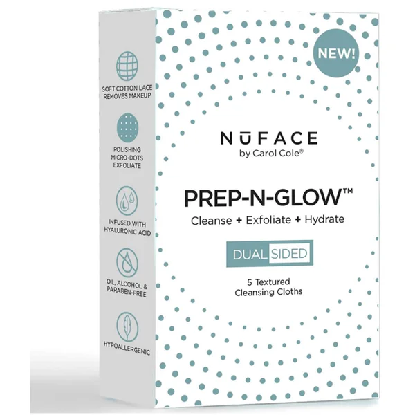 NuFACE Prep-N-Glow Cloths - Pack of 5 (Free Gift)