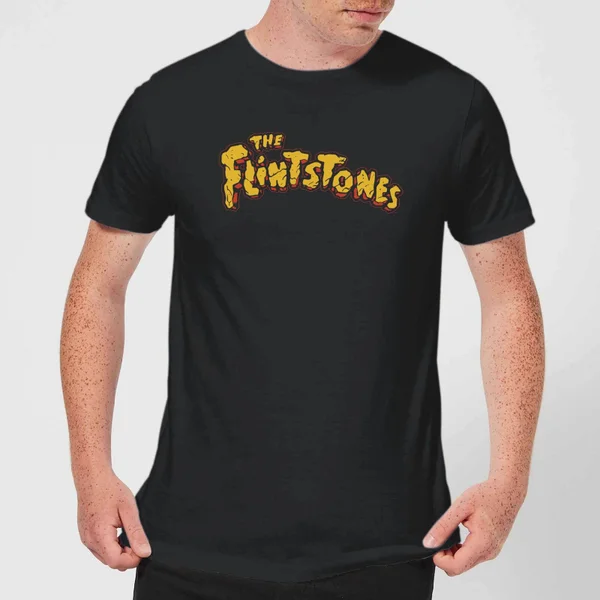 The Flintstones Logo Men's T-Shirt - Black